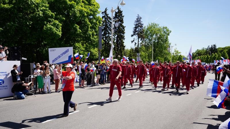 Парад физкультурников в Москве.